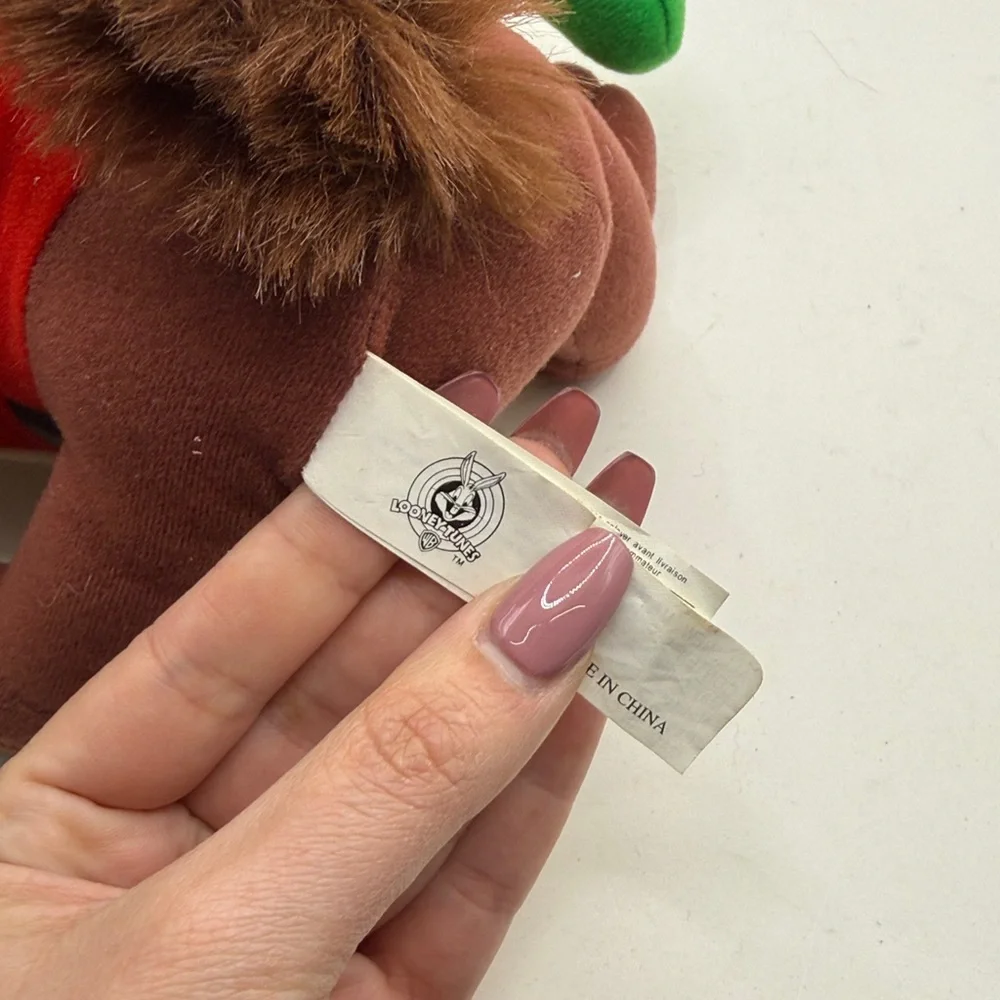 NWT Vtg Russel Stover Warner Bros Taz Plush Stuffed Animal Christmas Collectible